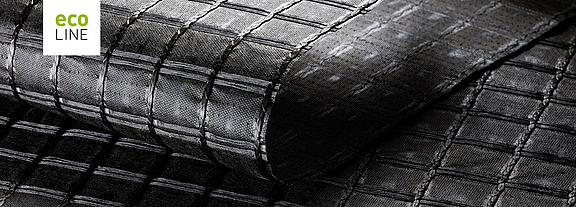 Une force durable avec HaTelit C 40/17 eco - Qualité et respect de l'environnement "Made in Germany". HaTelit C 40/17 eco Grille d'armature en PET 100% recyclé et en non-tissé ultraléger