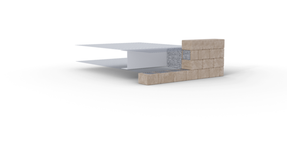 Structure Fortrac Block - Différents designs de blocs de béton - Huesker Bauprojekte