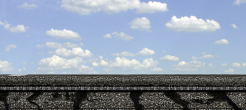 Processus de réfection de la couche routière avec pose d'asphalte et liant Profil de la couche routière : processus de réfection avec couches d'asphalte et pose sur le liant