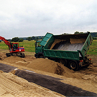 Chantier actif d'un barrage