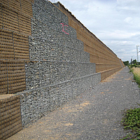 Gabion Fortrac pour le mur anti-bruit en Allemagne