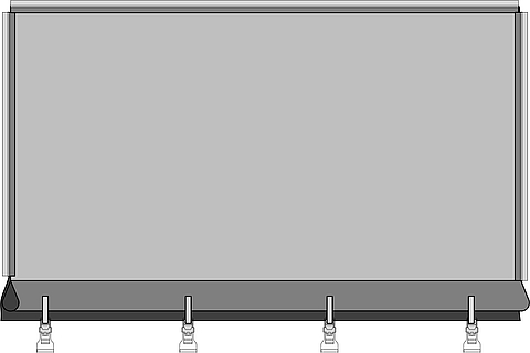 Image d'un rectangle, une variante des variantes de serrage Lubratec