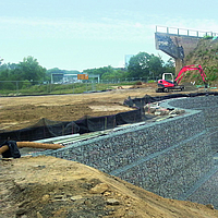 Gabion Fortrac pour ouverture de rivière en Allemagne