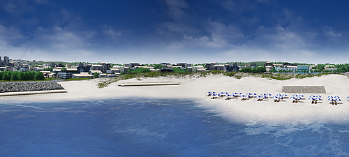 Digues, barrages et renforcement des dunes grâce aux SoilTain Tubes et SoilTain Bags pour une protection durable contre les inondations Protection durable contre les inondations grâce aux SoilTain Tubes et aux SoilTain Bags sous forme de digues, de barrages et de renforcements de dunes, adaptés au paysage et aux installations hôtelières