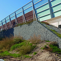 Gabion Fortrac pour talus escarpé aux Pays-Bas