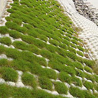 Matelas en béton Incomat Crib avec protection écologique contre l'érosion et végétalisation