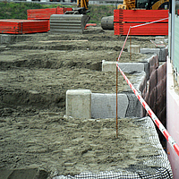 Aperçu de l'utilisation des géogrilles dans différents éléments de construction tels que les travaux de terrassement, les fondations, les murs, les talus et les culées de ponts